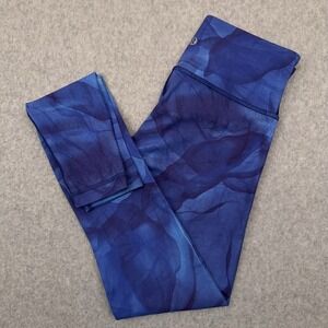 Lululemon Wunder Under III Leggings Women's 4 Blue Midnight Tulle‎ Multi Ankle
